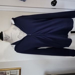 Peck & Peck Relaxed Zip Front Hoodie